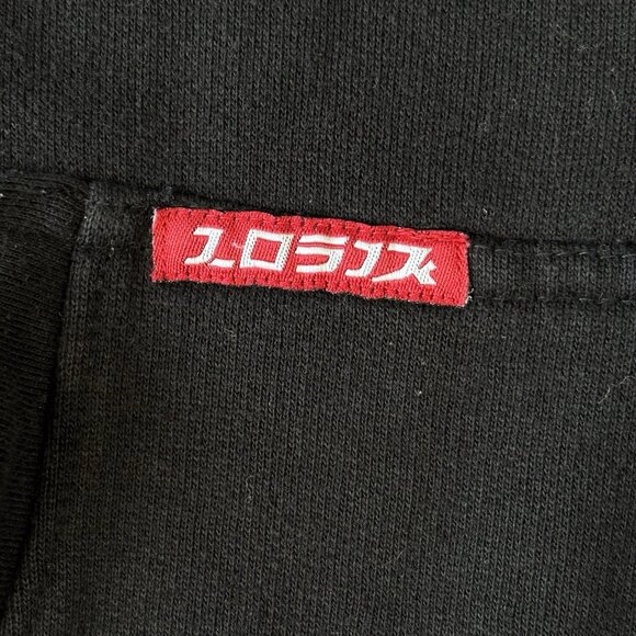 Logik Full Zip Hoodie Men’s XL Black Embroidered Logo Streetwear Urban Y2K Skate - Picture 6 of 16